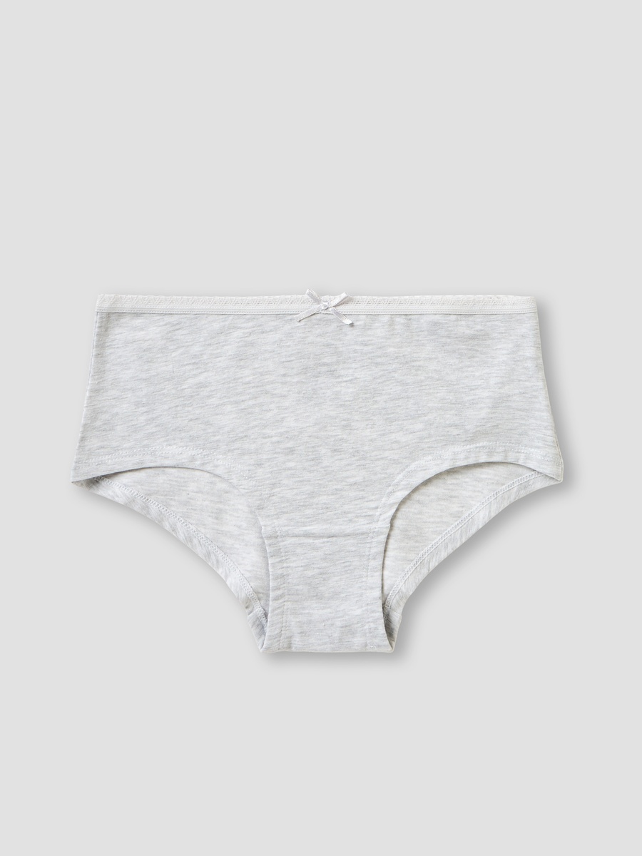 Pack of 7 Cotton Briefs with Bow Accent