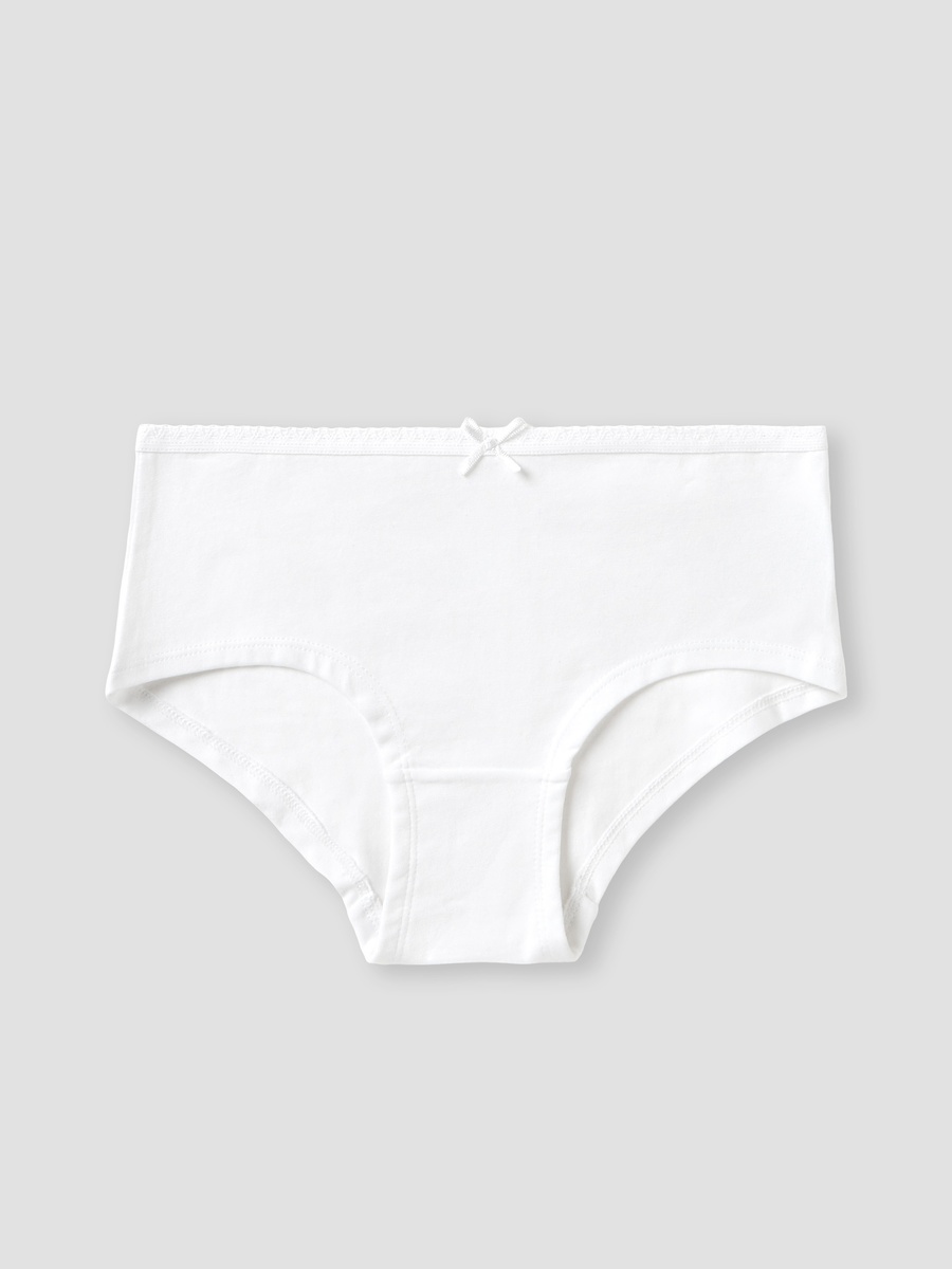 Pack of 7 Cotton Briefs with Bow Accent