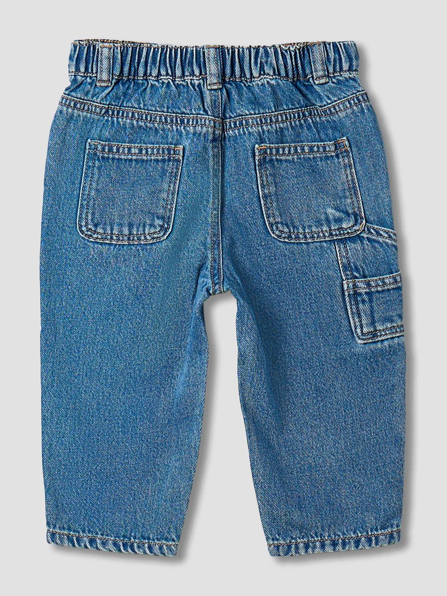 Jeans with Tiger Embroidery