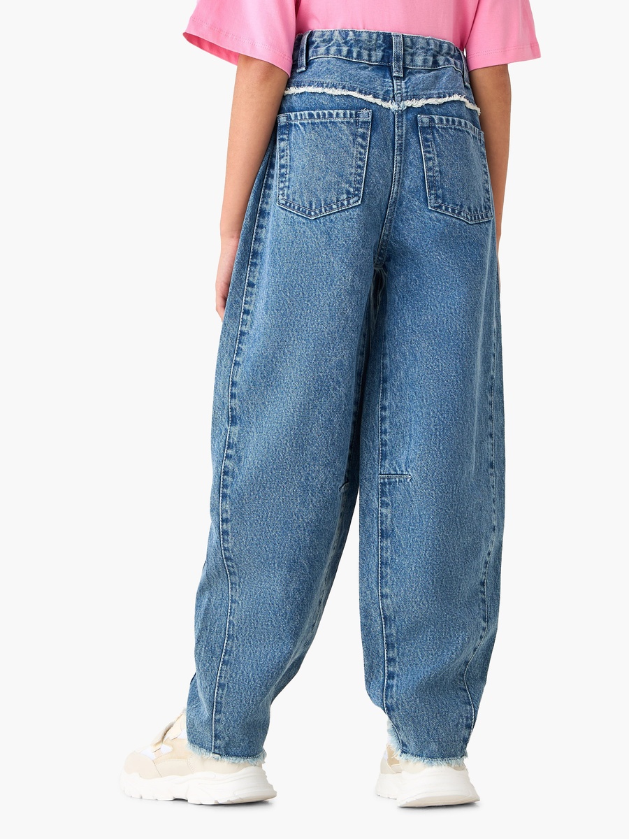 Button Waist Jeans with Pockets