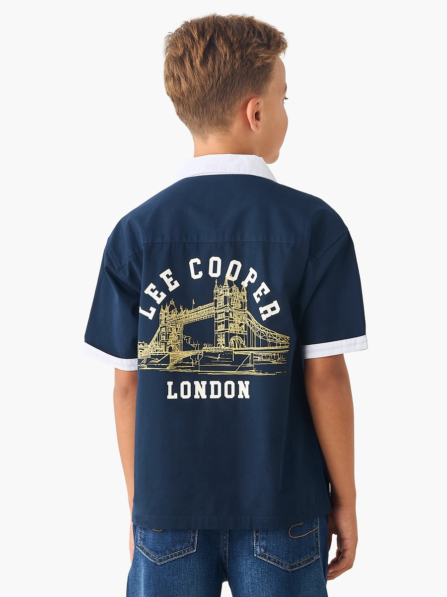 Polo Neck Short Sleeves T-Shirt with Print