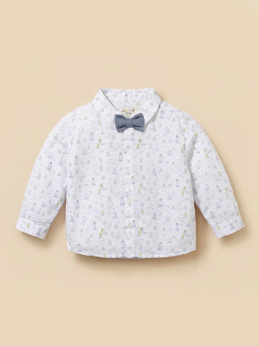 Long Sleeves Shirt with Nautical Print