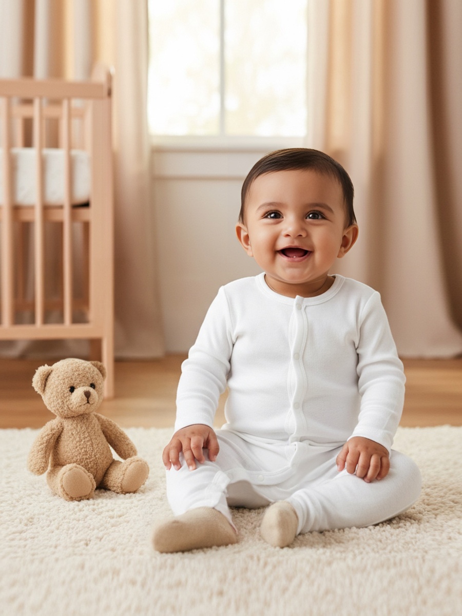 Love Earth Solid Sleepsuit with Long Sleeves - Set of 3