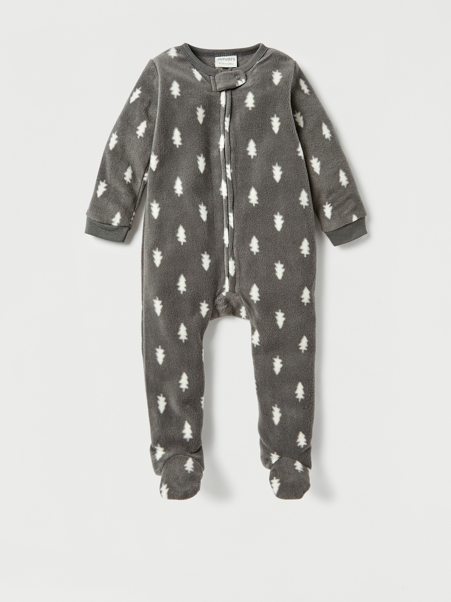 Printed Closed Feet Sleepsuit with Long Sleeves - Set of 2