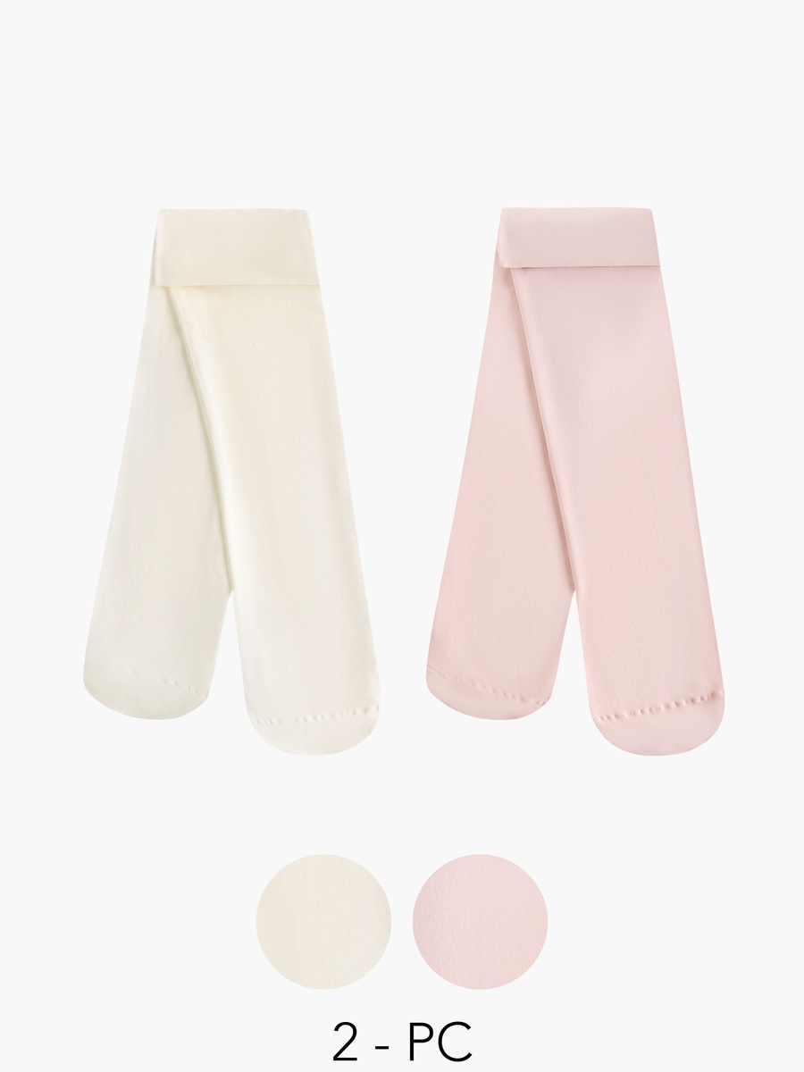 Pack of 2 Tights with Texture