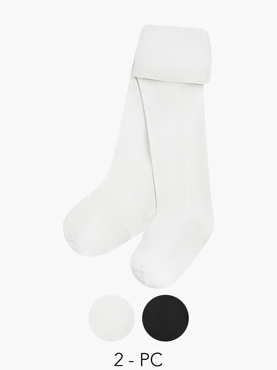 Pack of 2 Tights with Texture