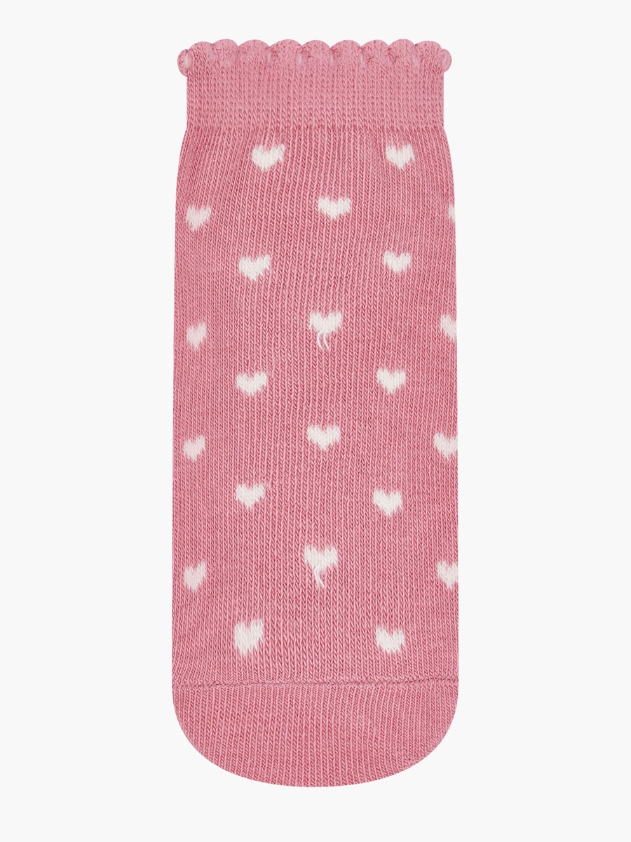 Socks with Heart Print - Set of 5