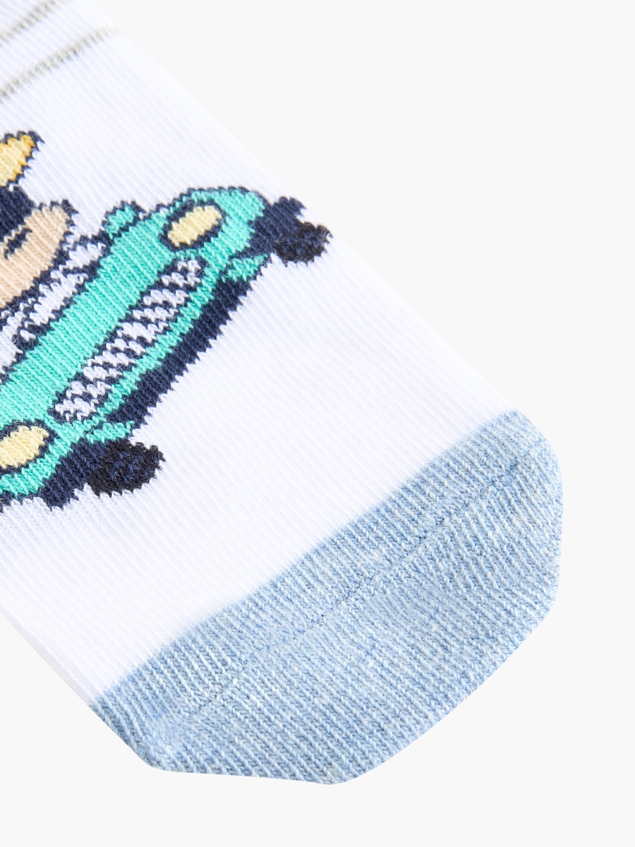 Printed Ankle Length Socks - Set of 5