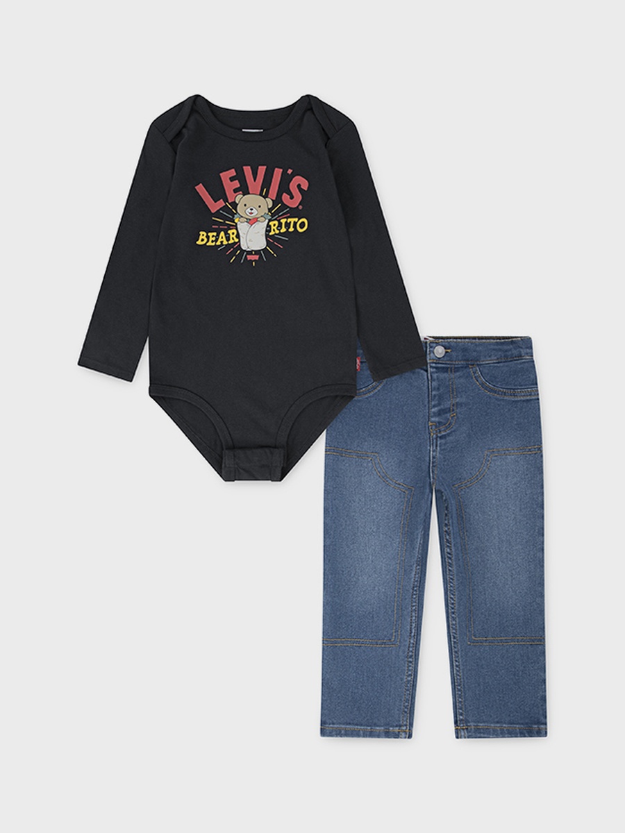 Boys Graphic Print Top and Jeans Set