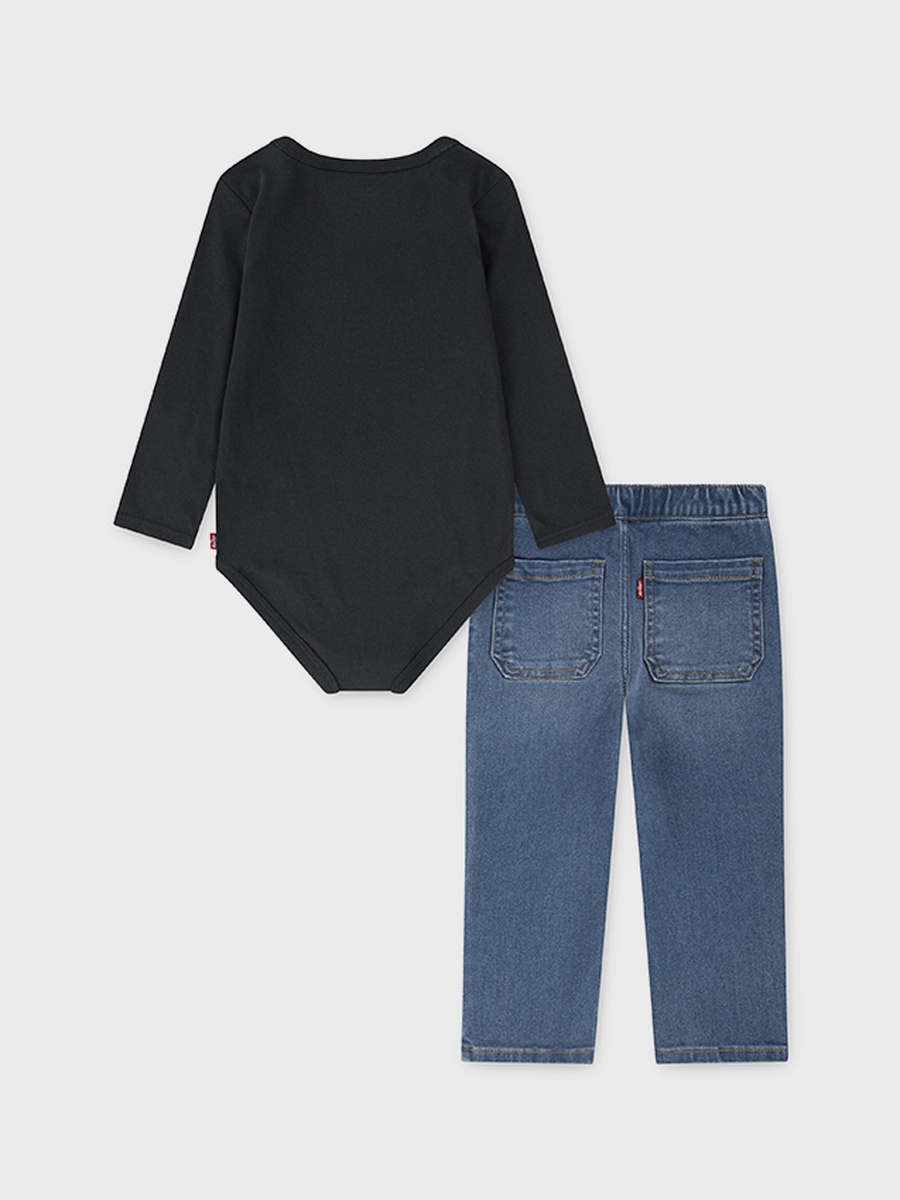 Boys Graphic Print Top and Jeans Set