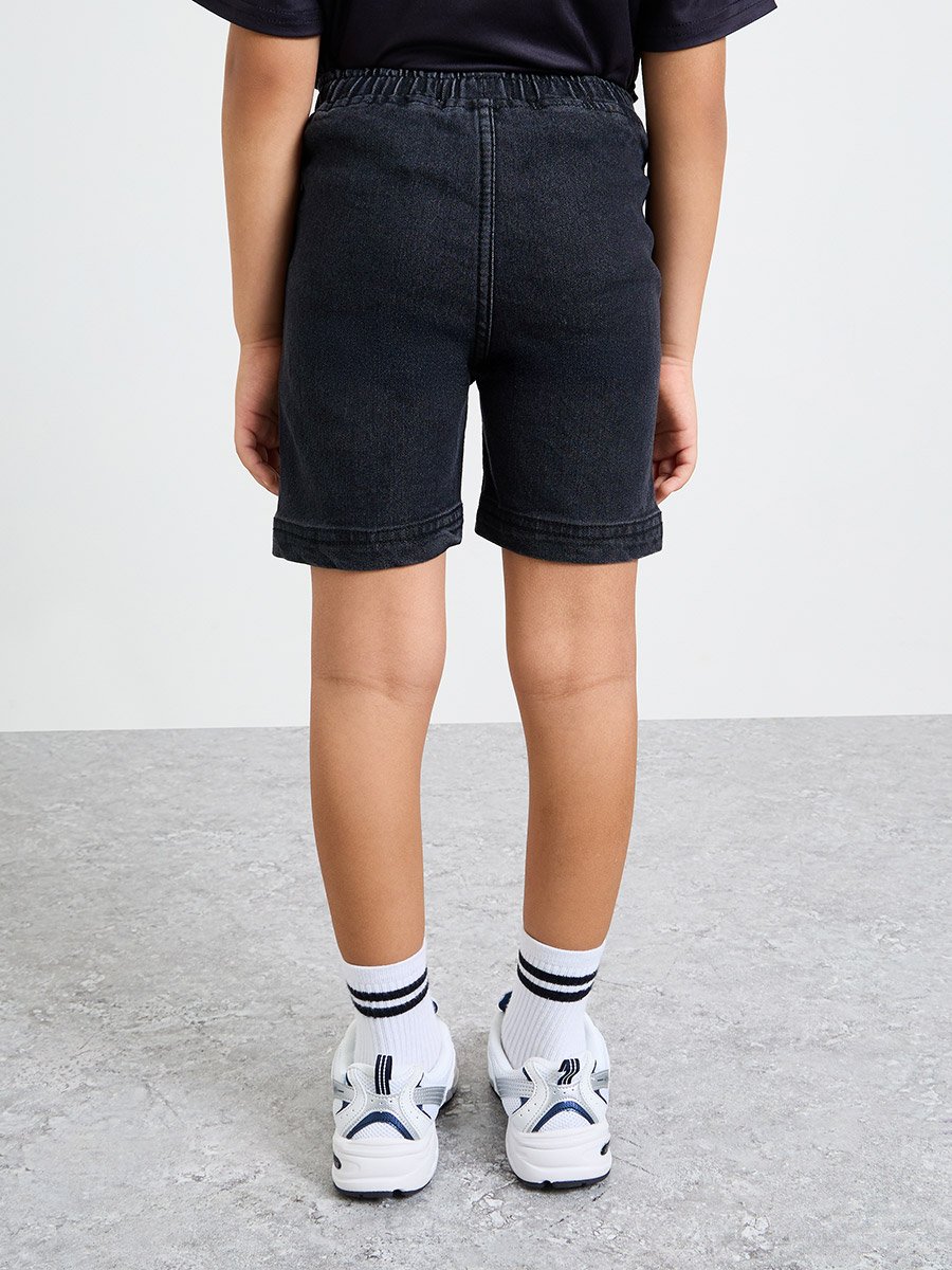 Boys Plain Denim Shorts