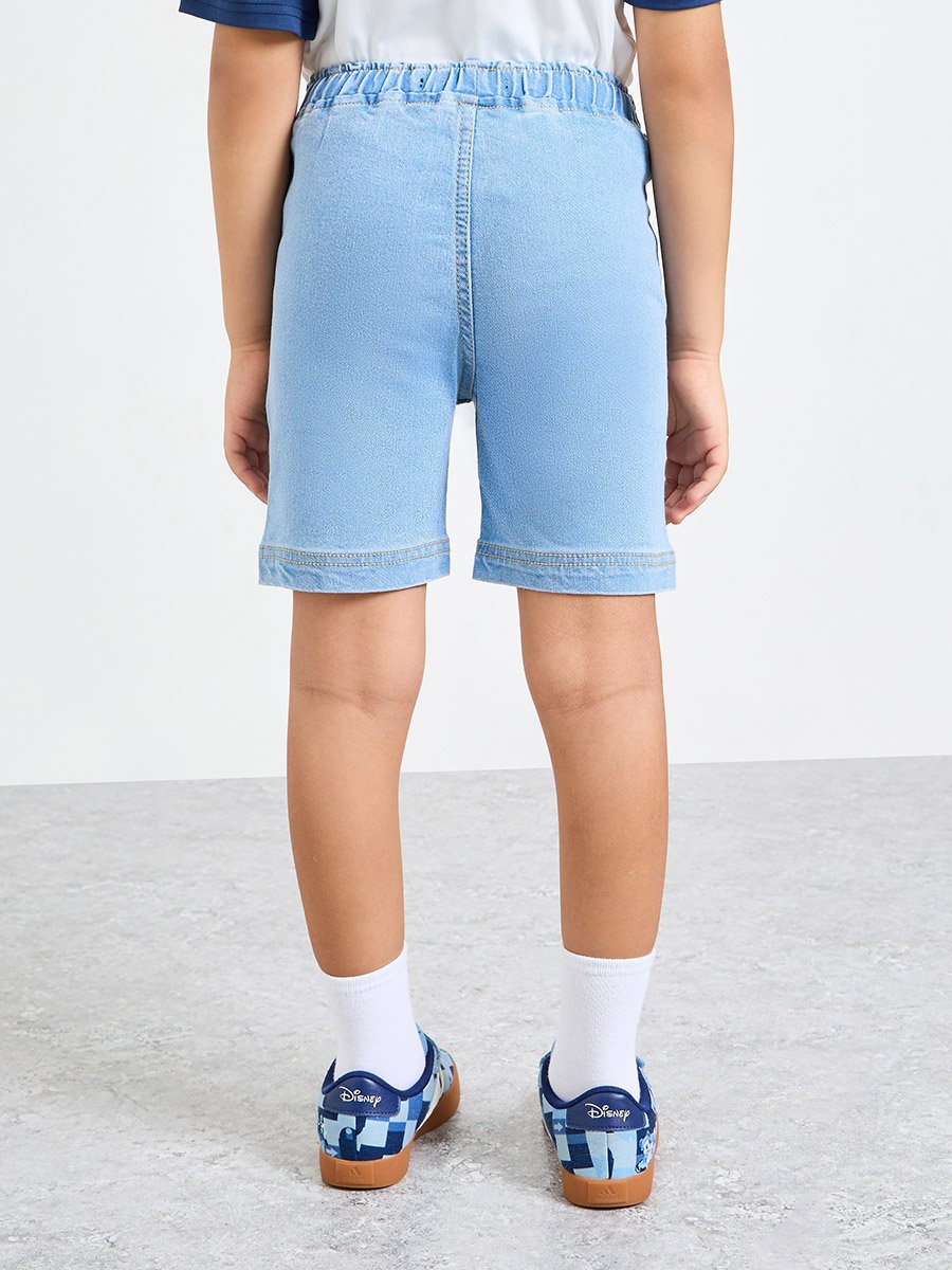 Boys Plain Denim Shorts