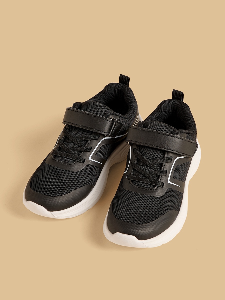 Textured Hook and Loop Sports Shoes