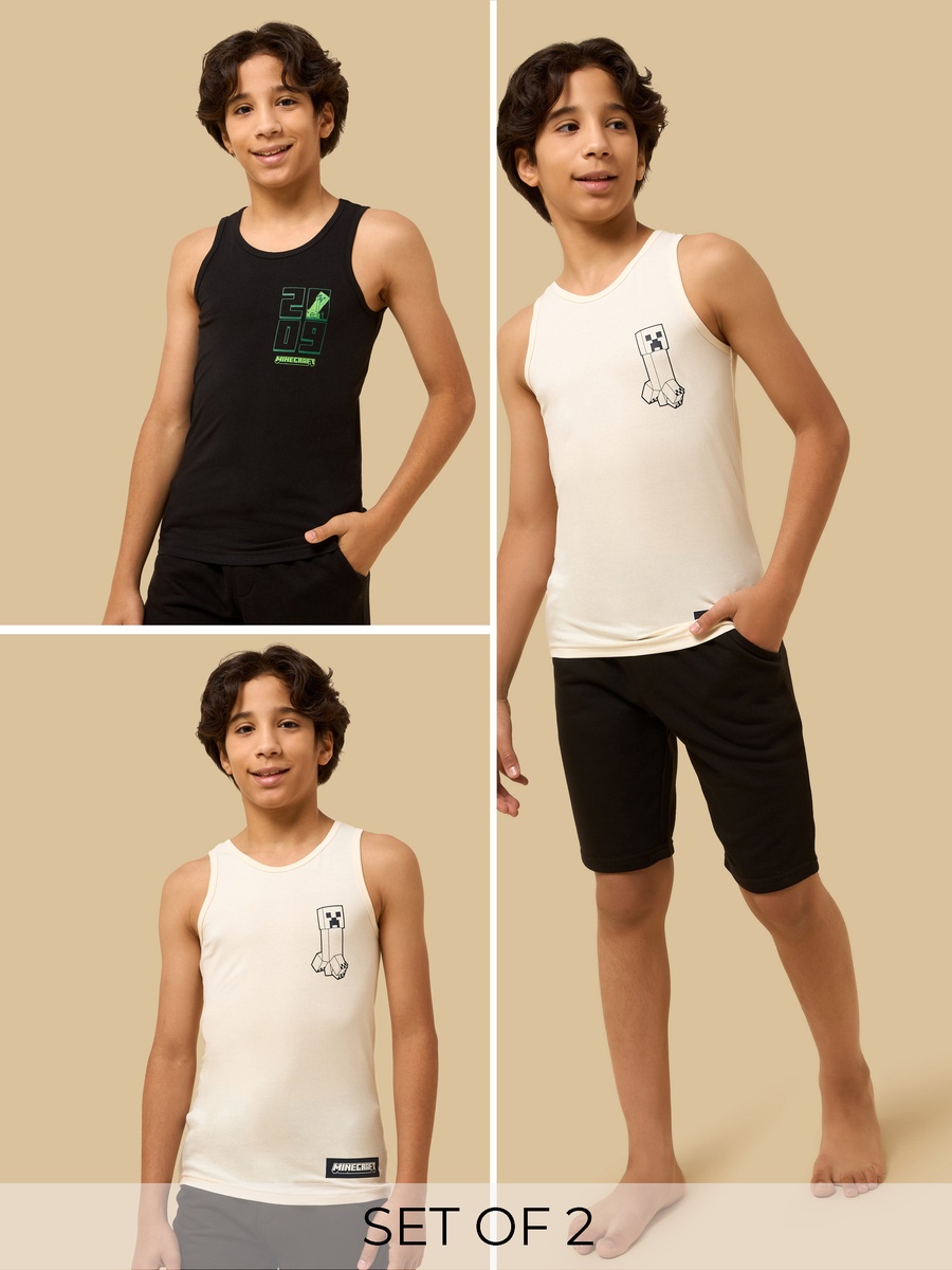 Pack of 2 - Minecraft Print Vest