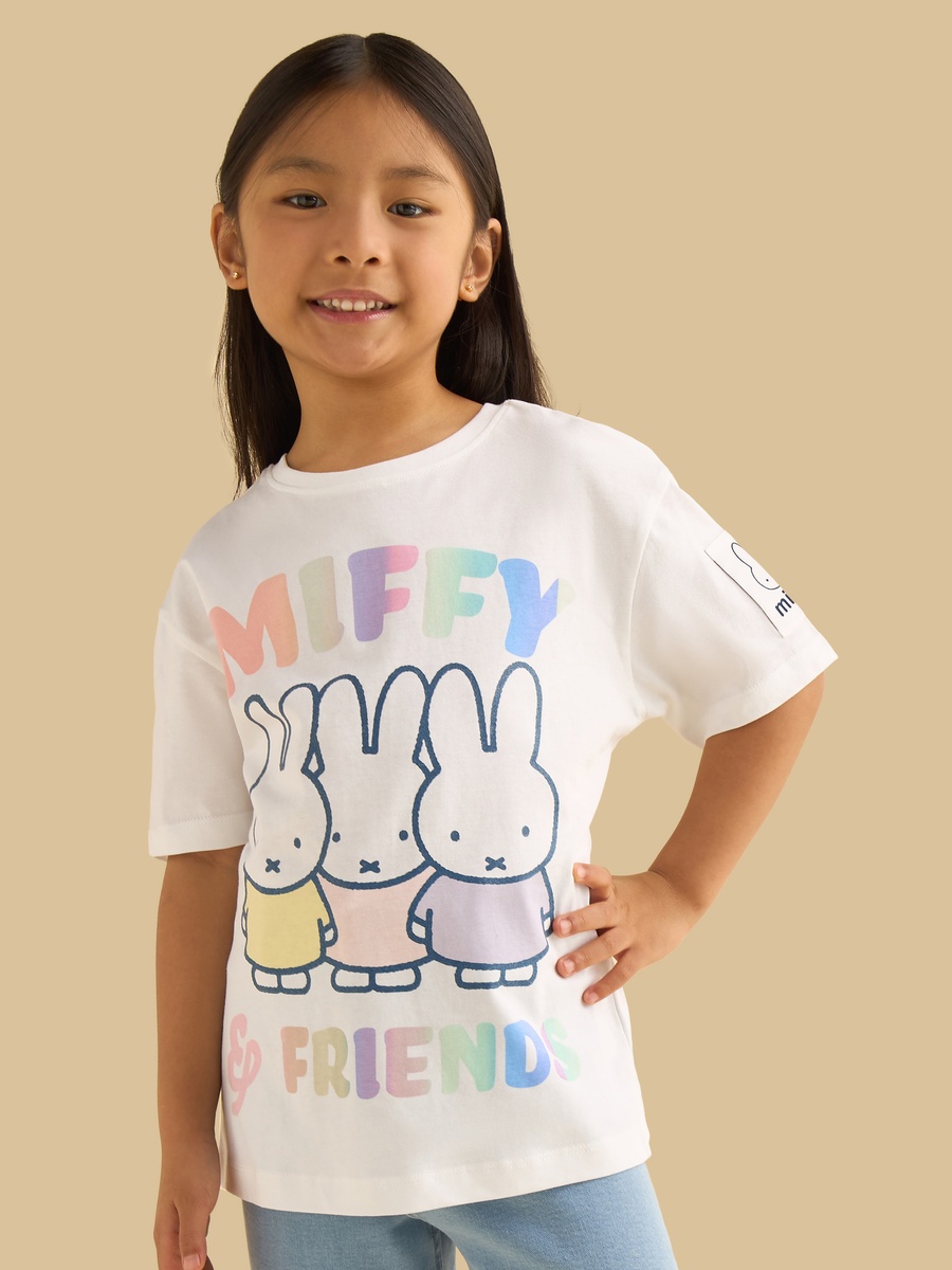 Miffy and Friends Print Cotton T-Shirt