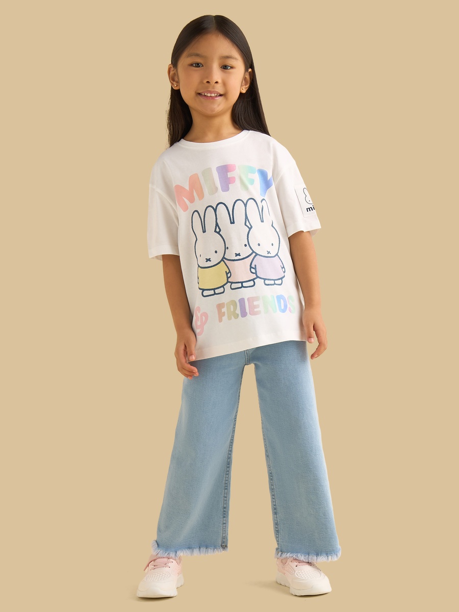 Miffy and Friends Print Cotton T-Shirt