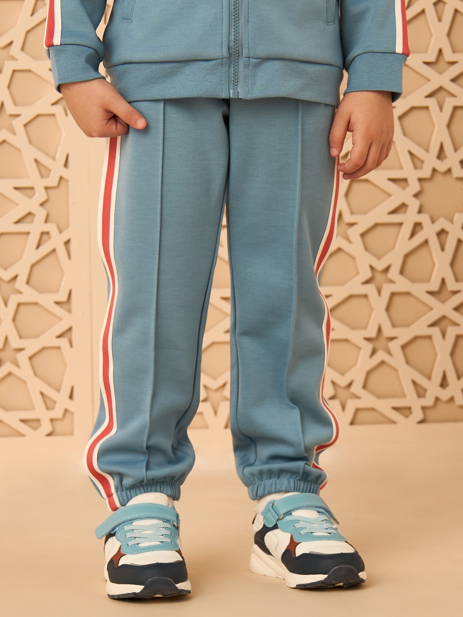 Tape Accent Zip Through Jacket and Jogger Set