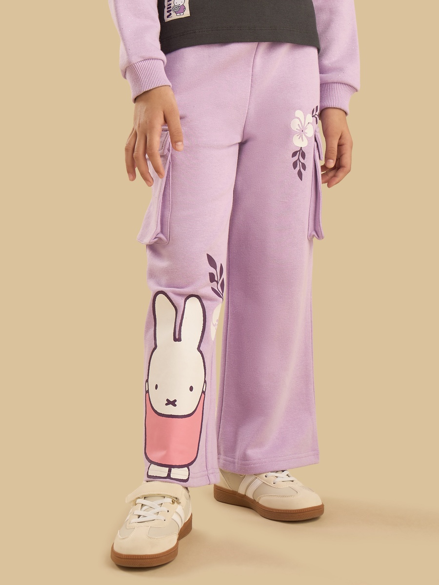 Miffy Sweatshirt with Vest and Wide Leg Pant Set