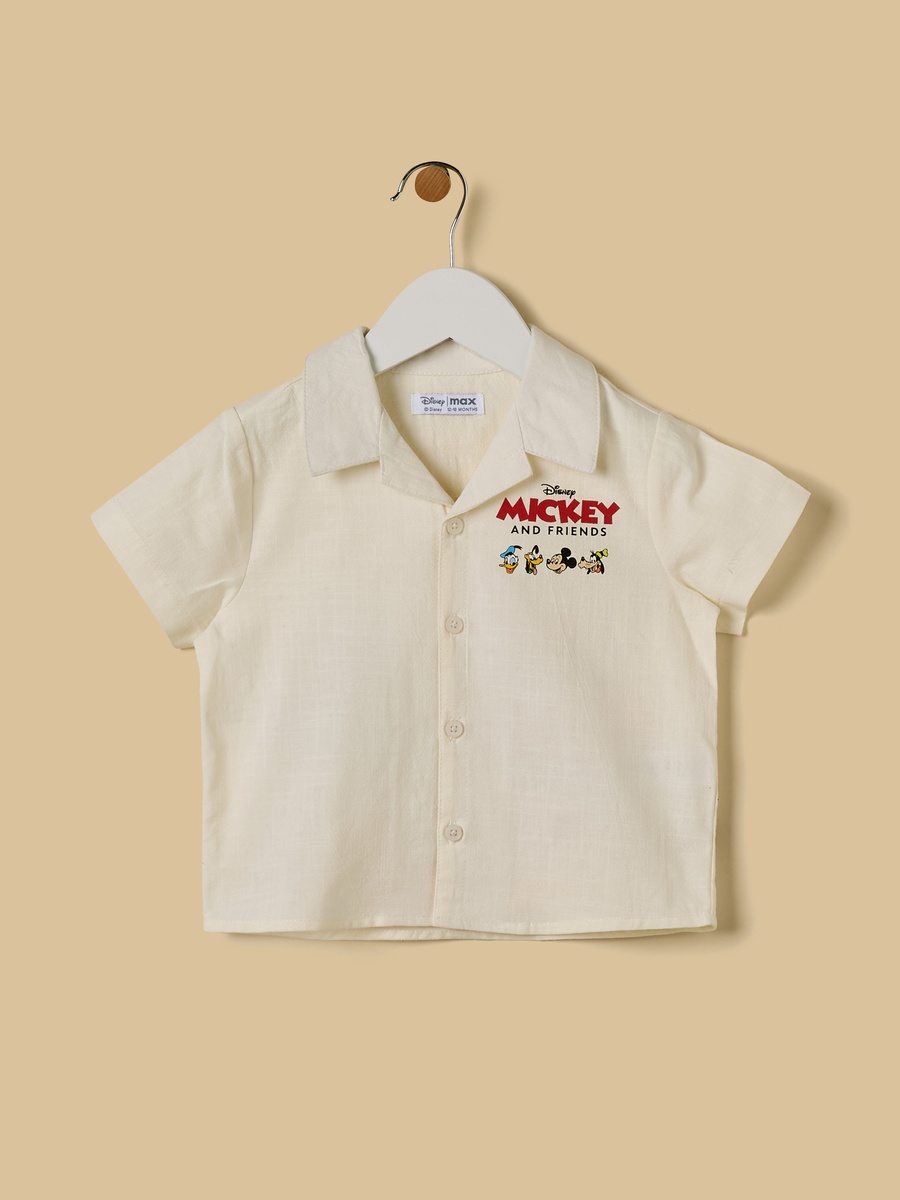 Mickey Mouse and Friends Print Cotton Shirt and Jeans Set