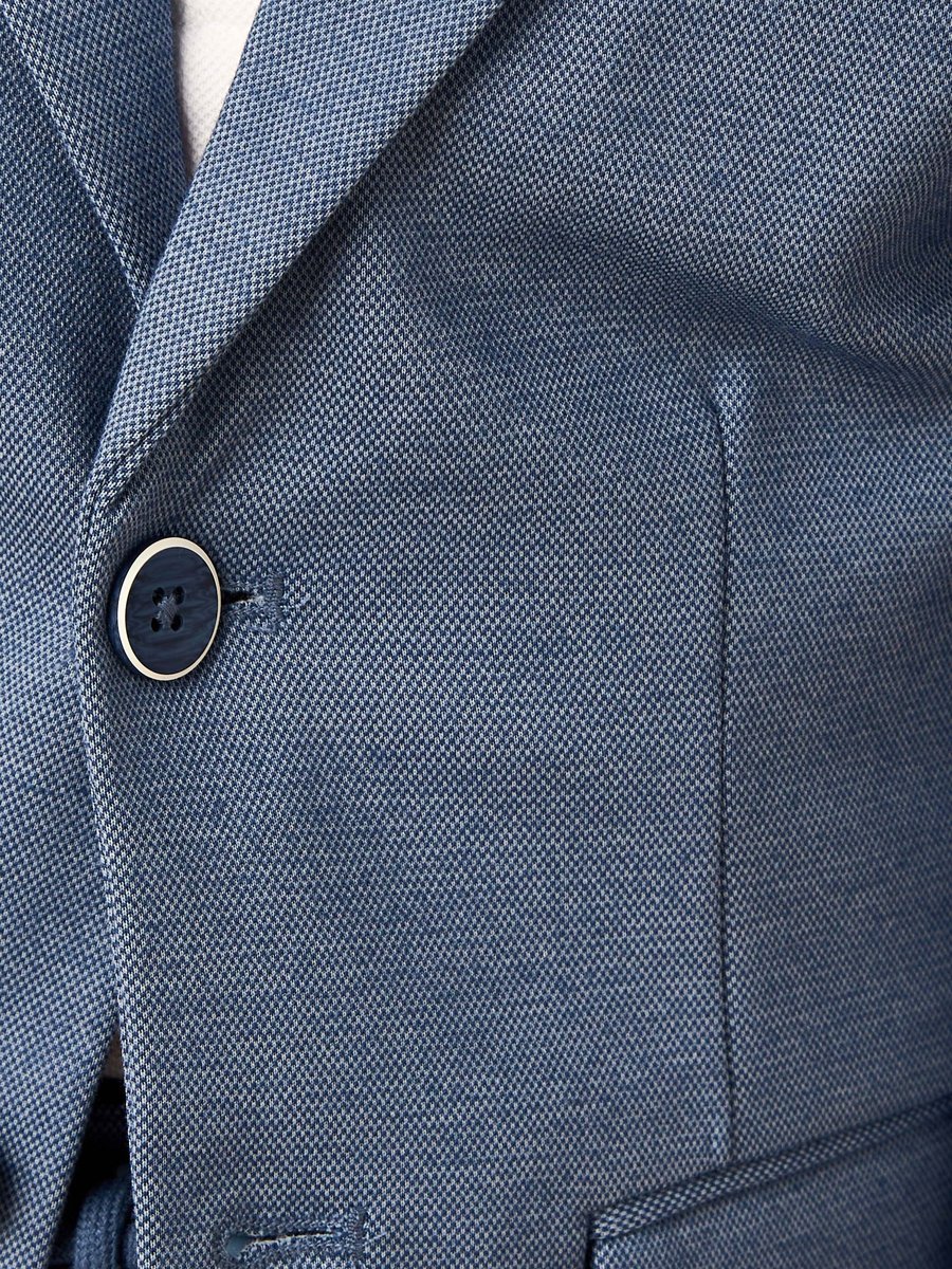 Notch Lapel Linen Blend Blazer