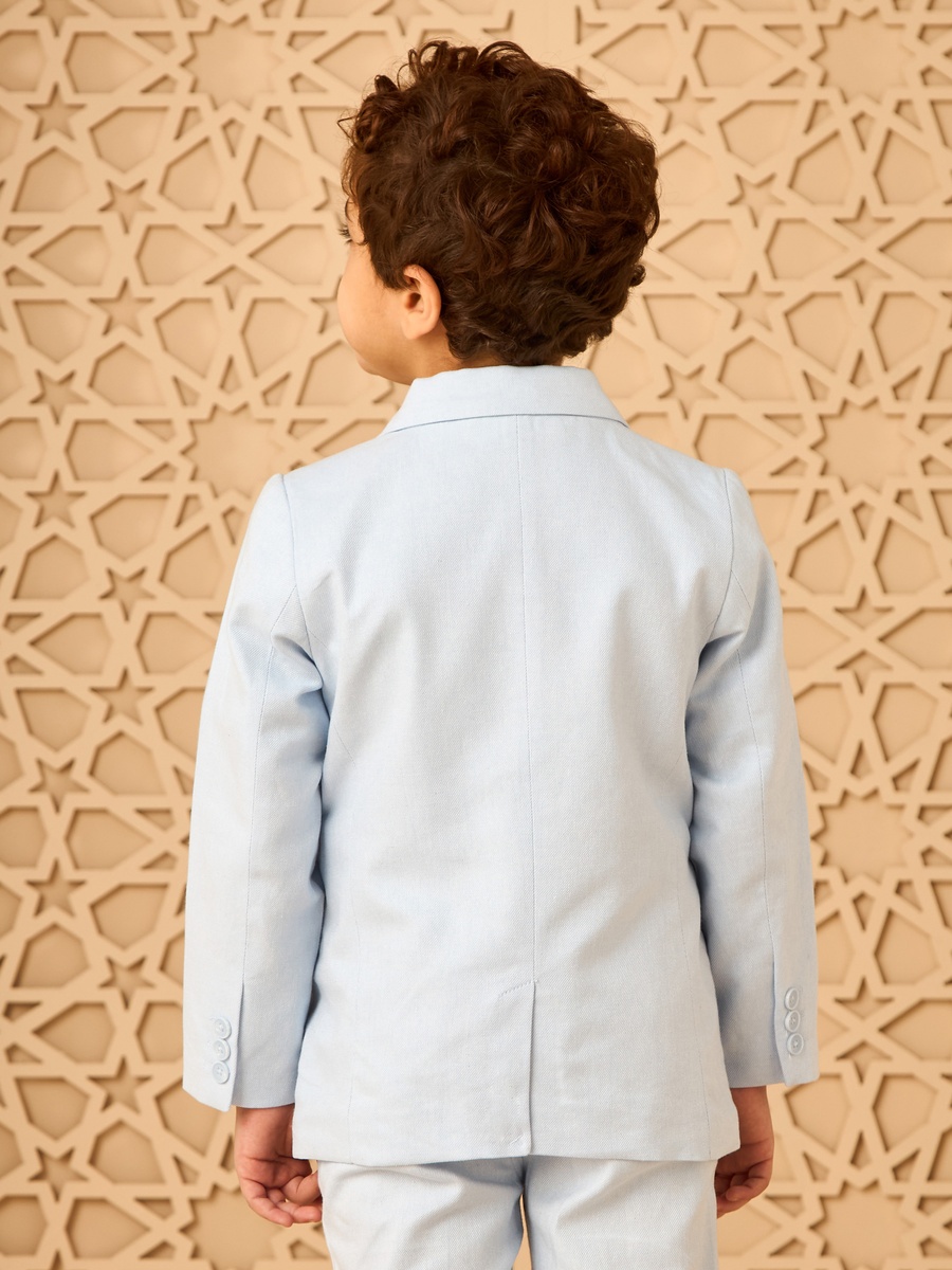 Textured Notch Lapel Blazer