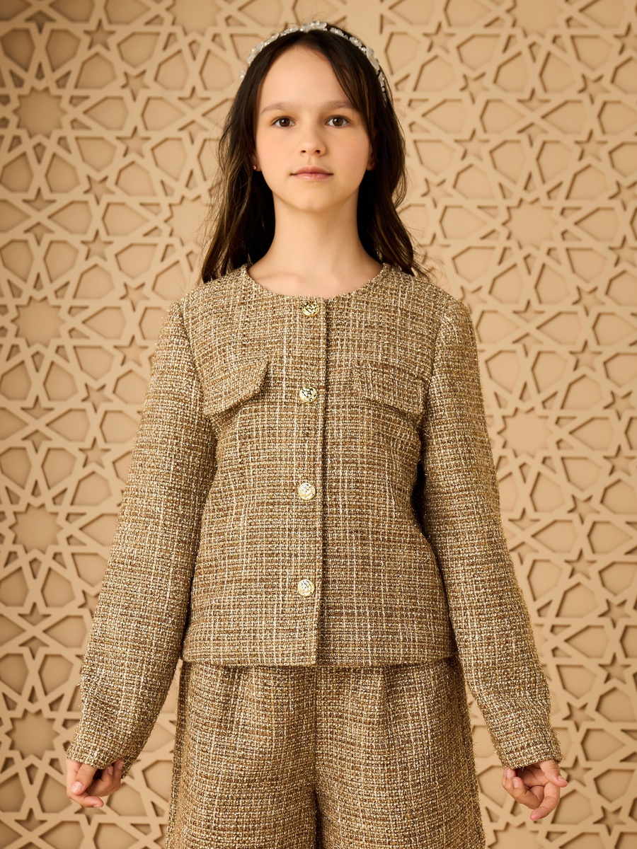 Textured Lurex Tweed Jacket