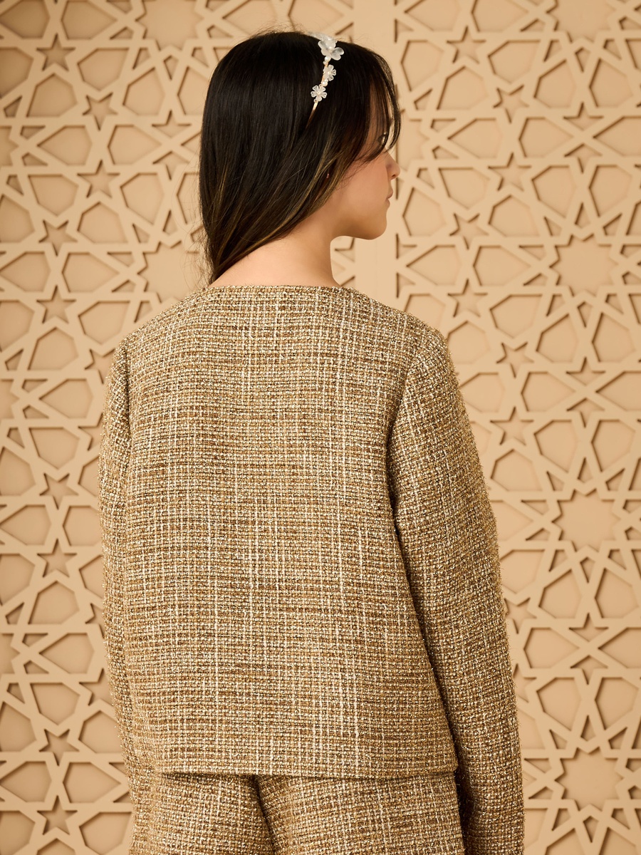 Textured Lurex Tweed Jacket