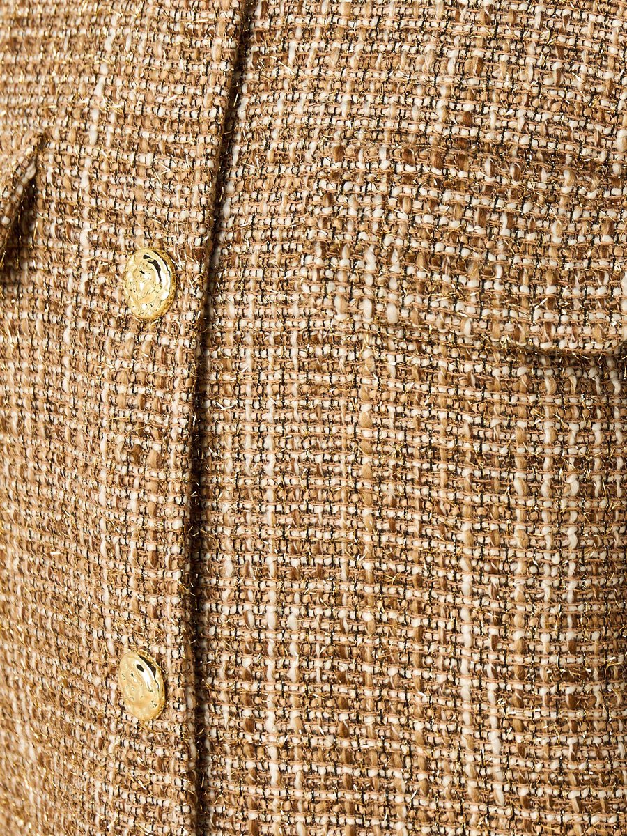 Textured Lurex Tweed Jacket