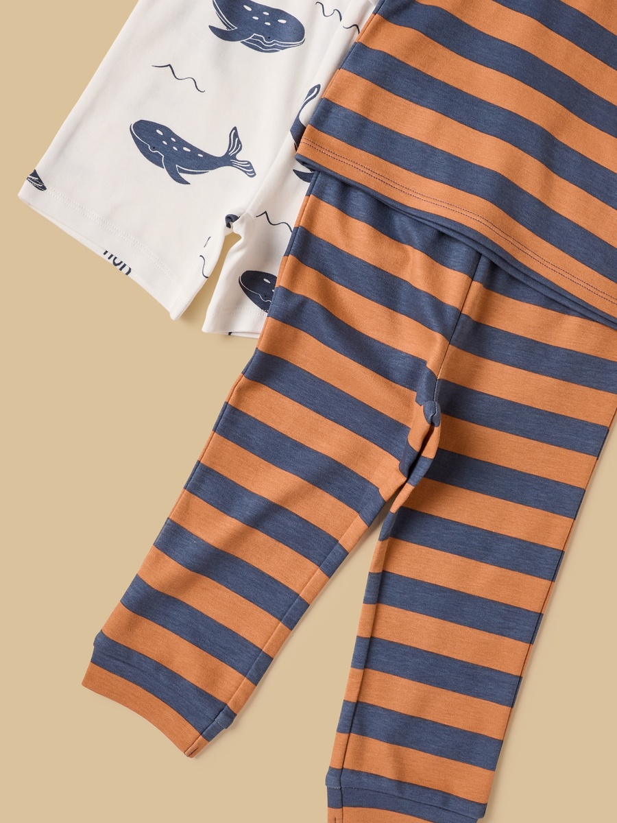 Pack Of 2 - Printed Cotton Pyjama Set