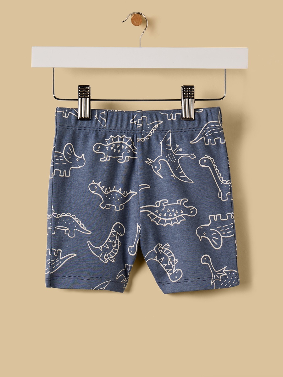 Dinosaur Print Cotton Shorts Set
