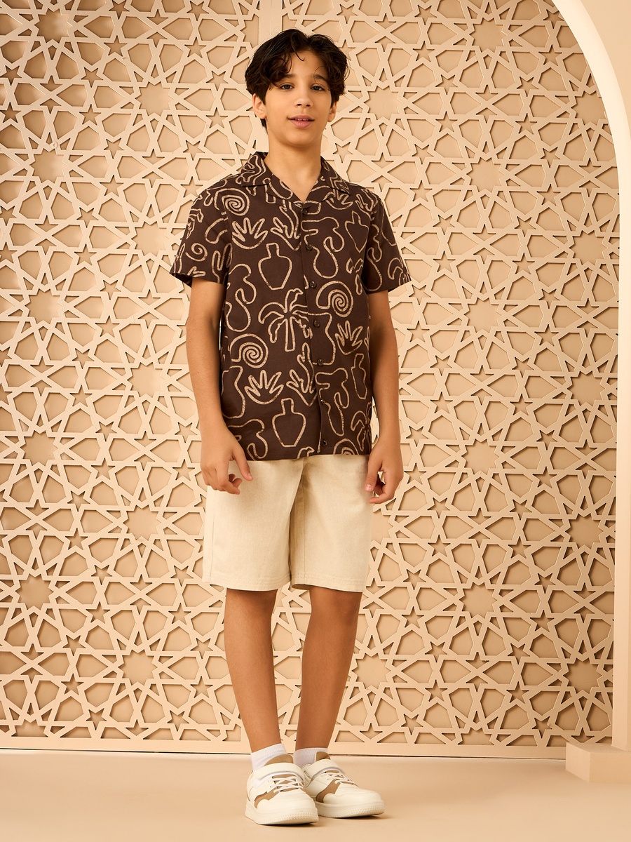 Pull-On Linen Shorts