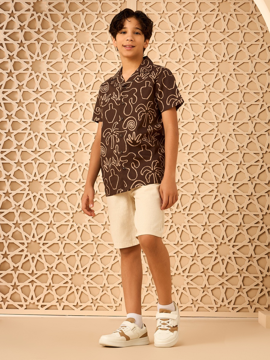 Pull-On Linen Shorts