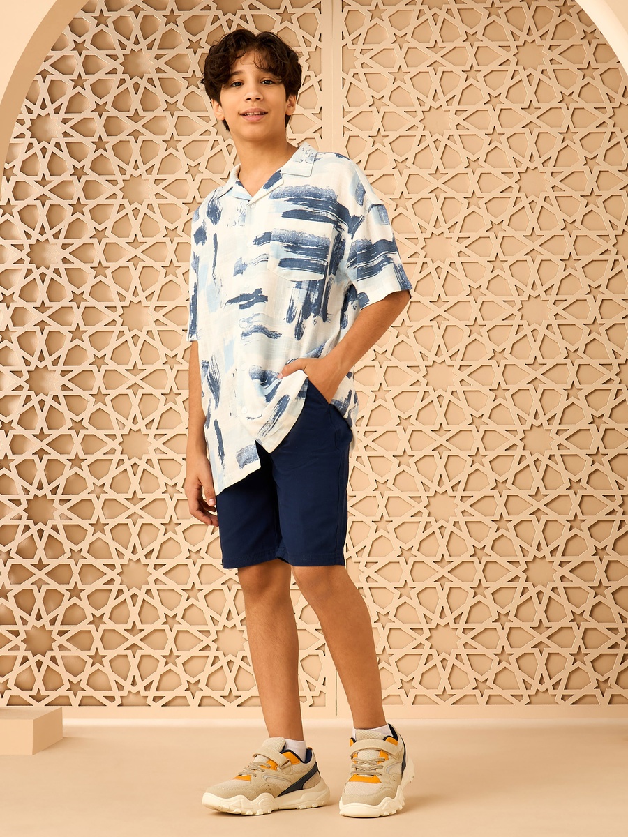 Pull-On Linen Shorts