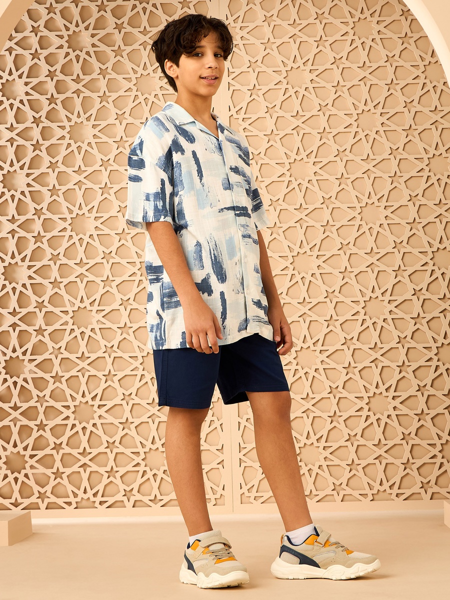 Pull-On Linen Shorts