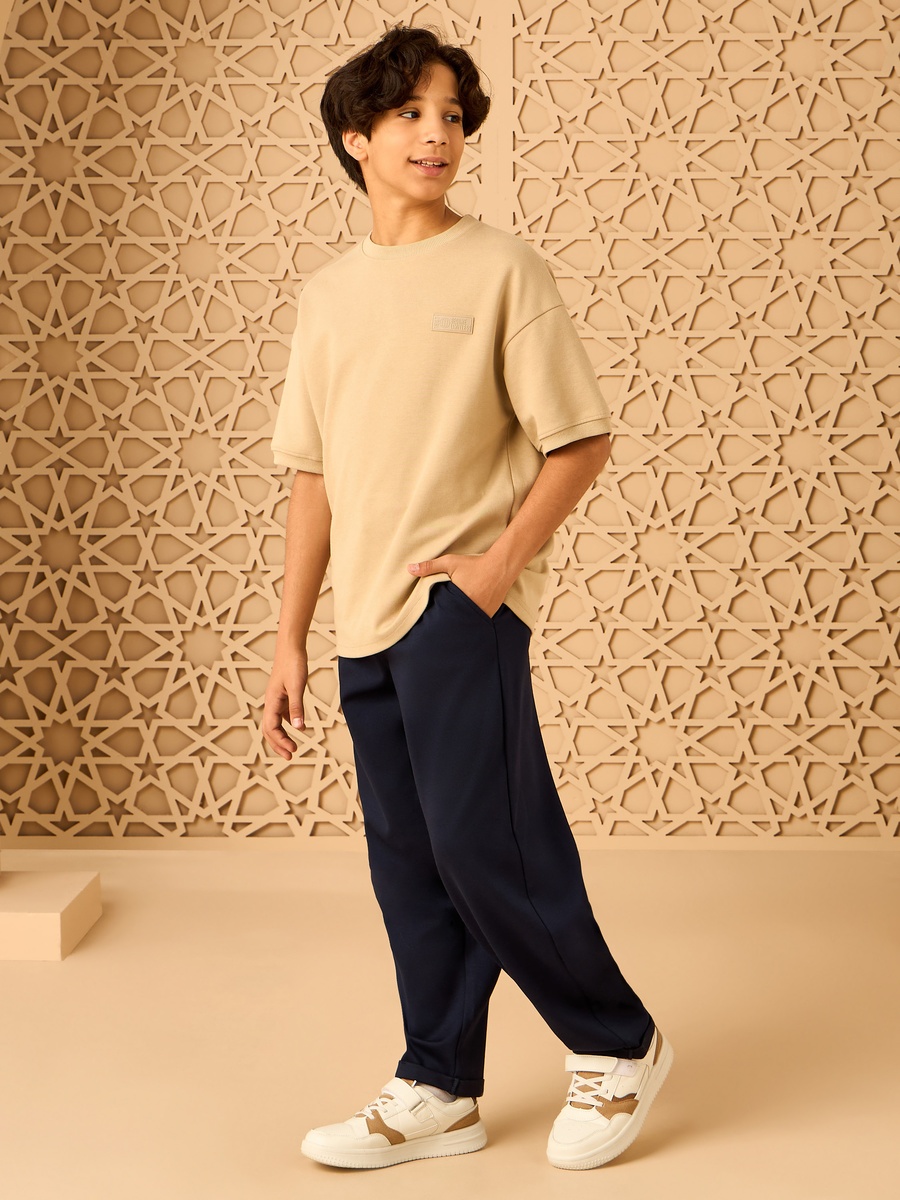 Mid-Rise Pull-On Pants