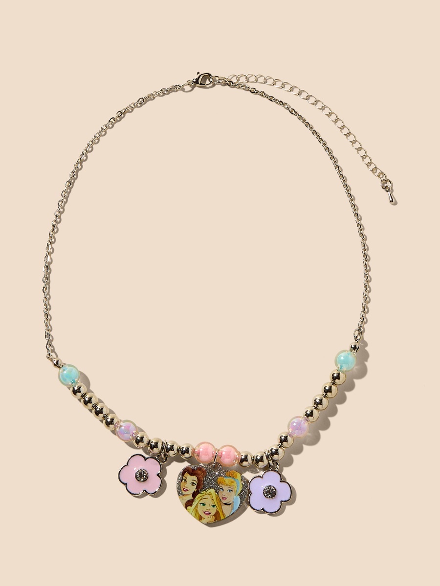 Disney Princess Pendant Necklace And Earrings Set
