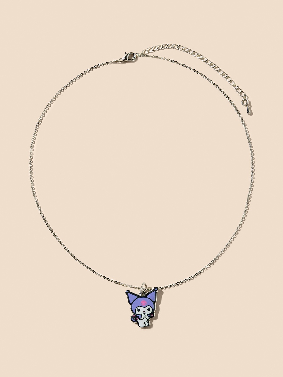 Kuromi Necklace with 4 Pendants