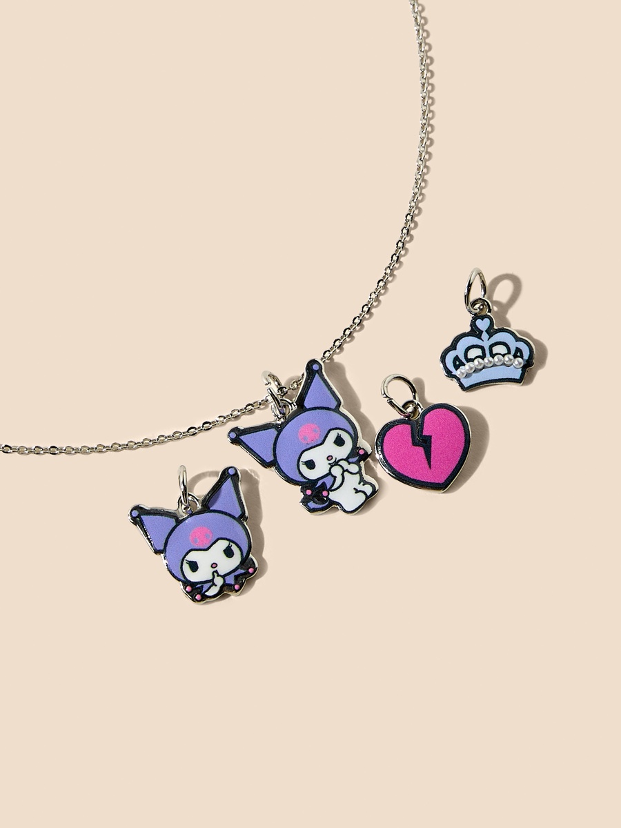 Kuromi Necklace with 4 Pendants