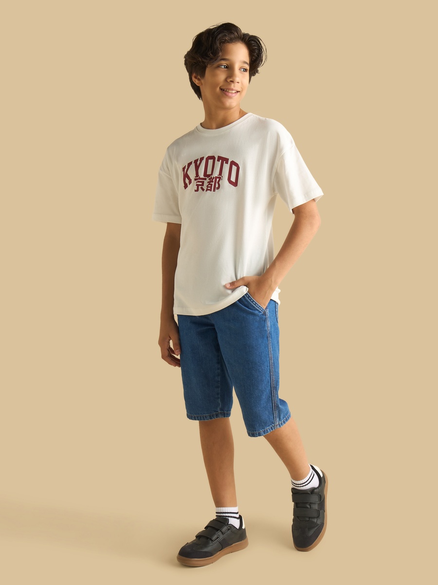 Kyoto Brave Print Cotton T-Shirt