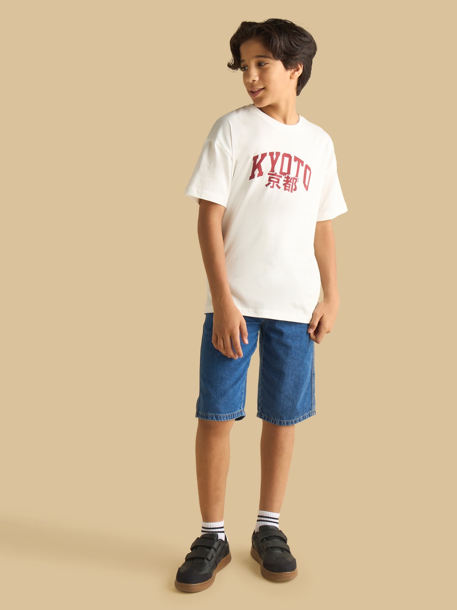 Kyoto Brave Print Cotton T-Shirt