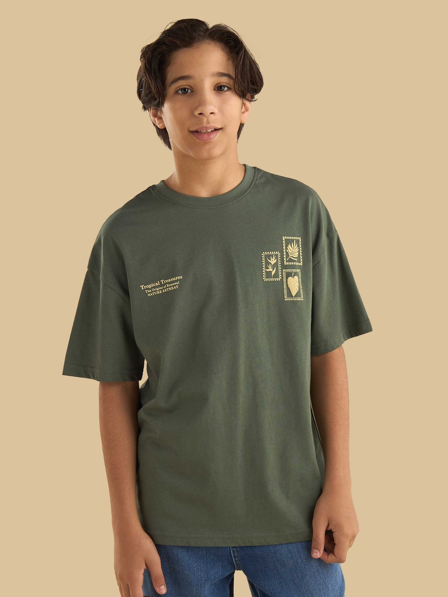 Printed Relaxed Fit Cotton T-Shirt