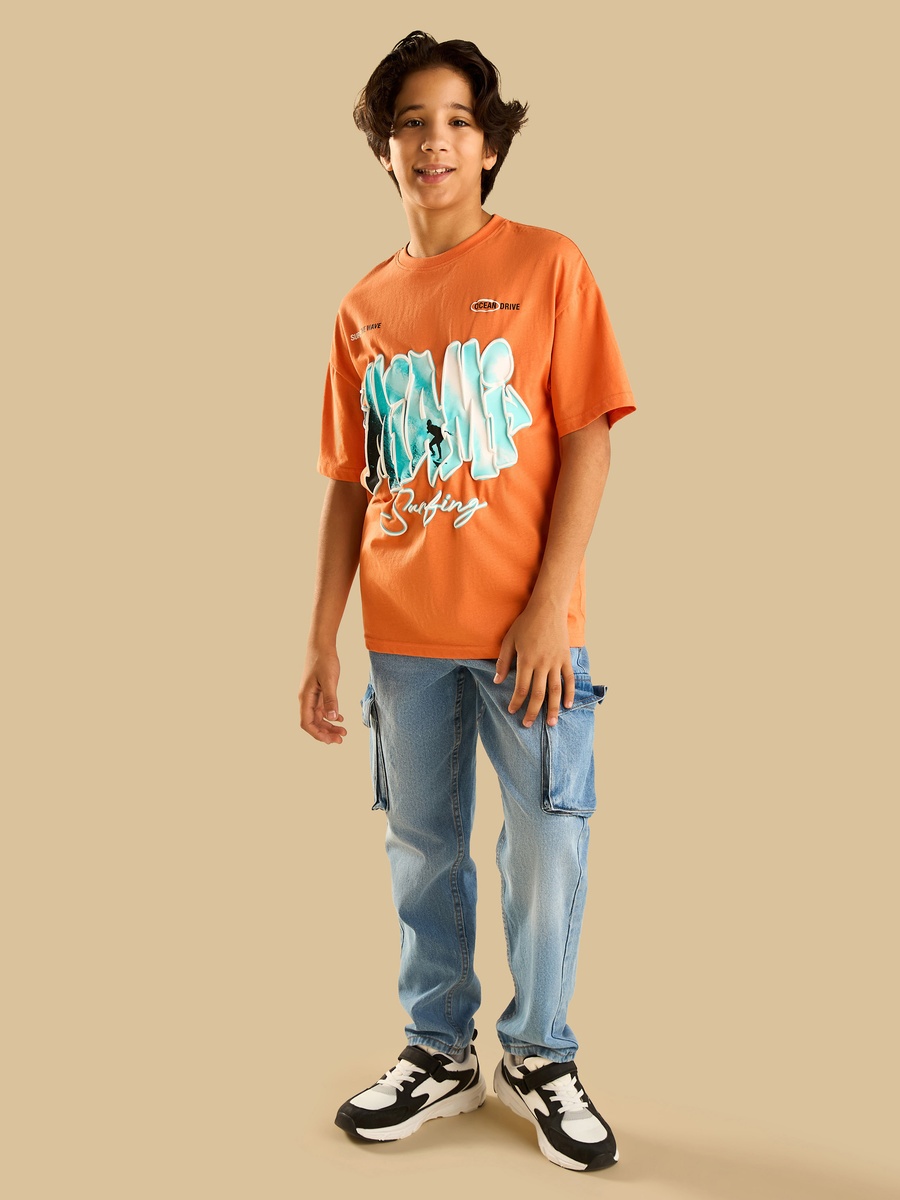 Graphic Print Cotton T-Shirt