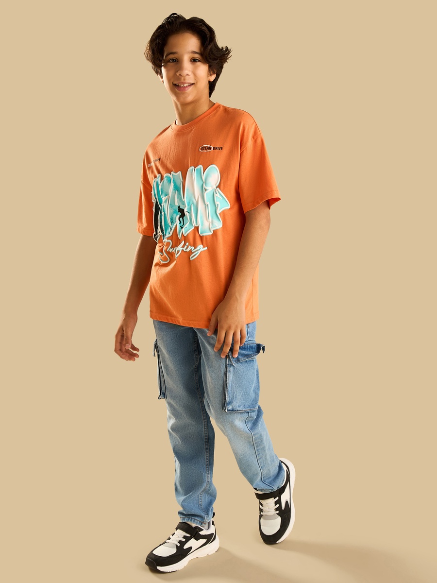 Graphic Print Cotton T-Shirt