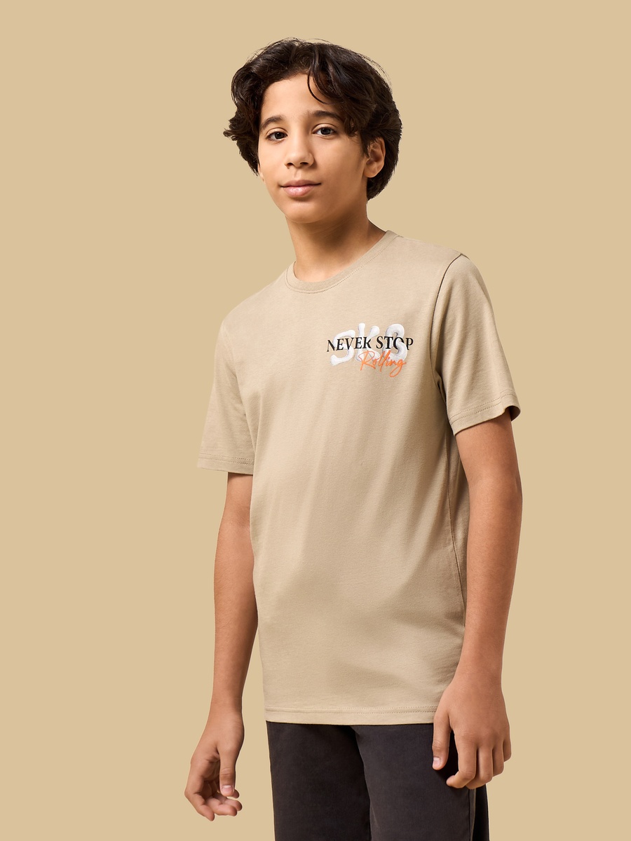 Graphic Print Cotton T-Shirt