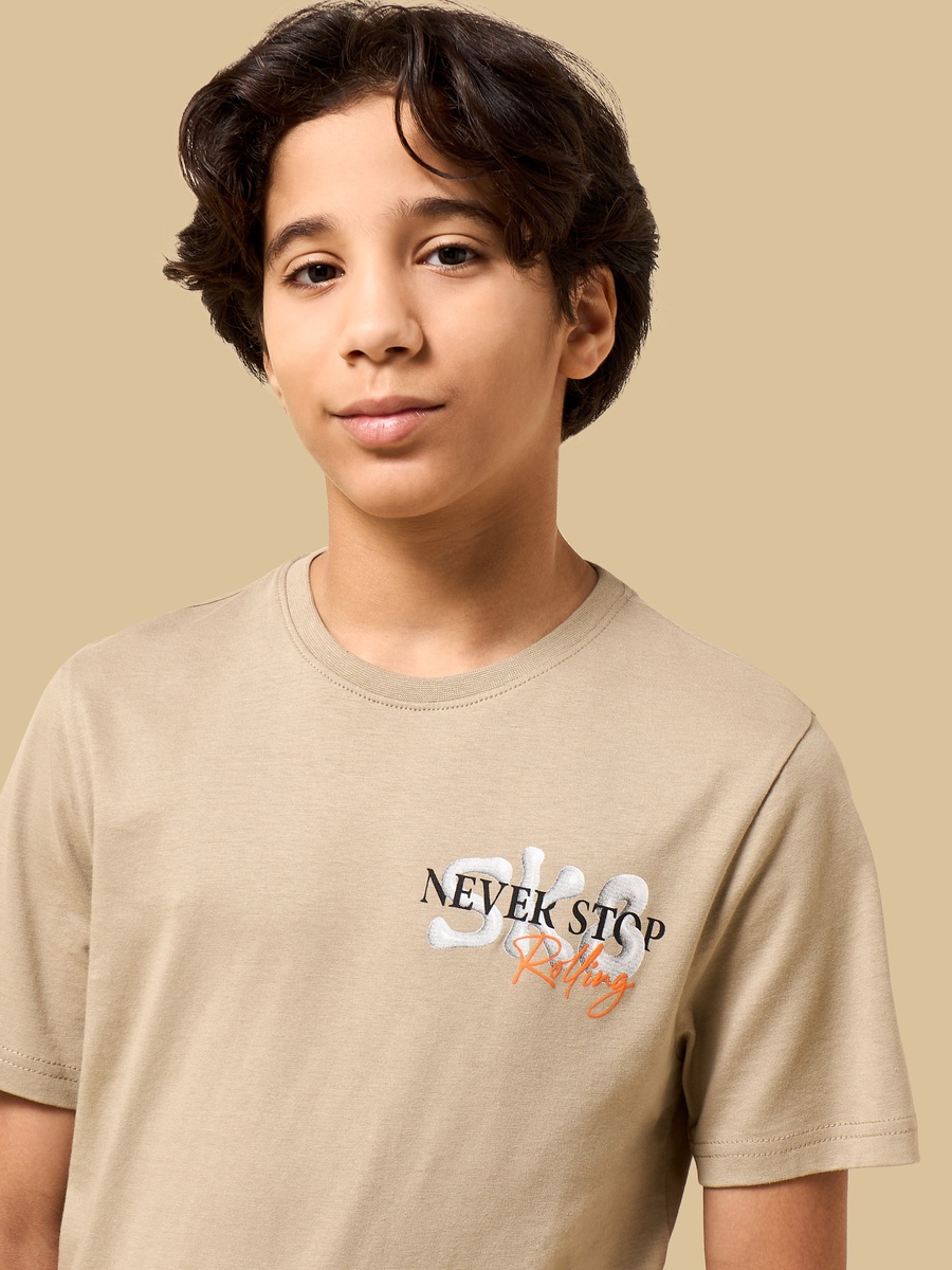 Graphic Print Cotton T-Shirt
