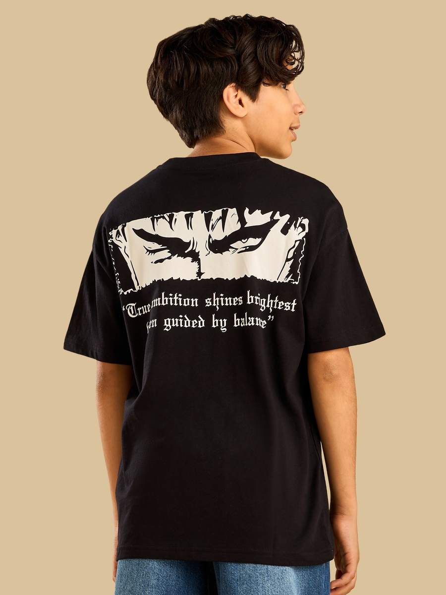 Japanese Print Cotton T-Shirt