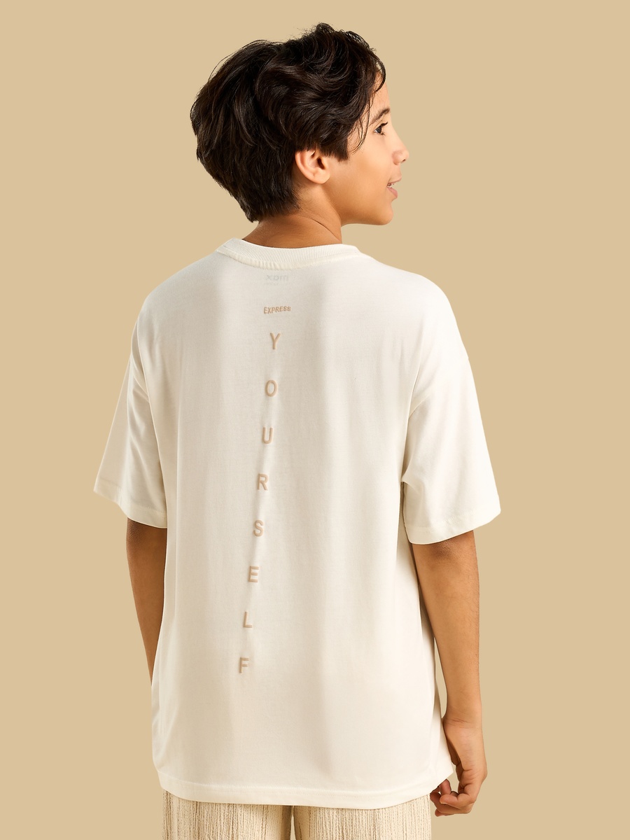 Typographic Print Cotton T-Shirt