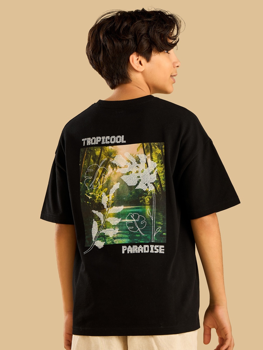 Graphic Embroidered Cotton T-Shirt