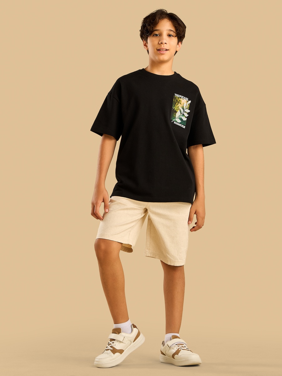 Graphic Embroidered Cotton T-Shirt