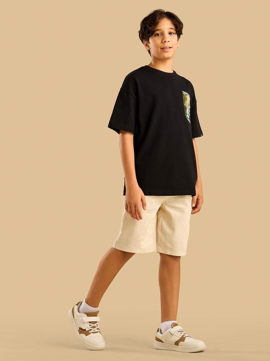 Graphic Embroidered Cotton T-Shirt